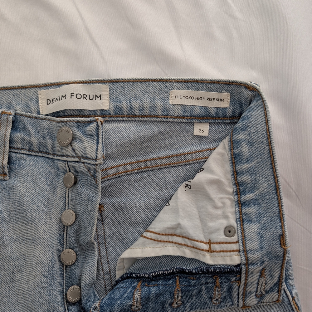Denim Forum Yoko High Rise Slim Jeans